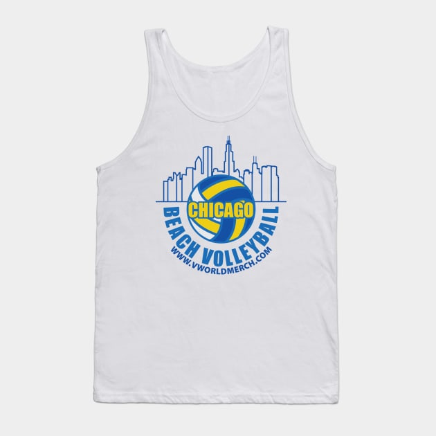 Chicago Beach Volleyball B Tank Top by vworldmerch